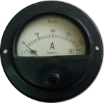 Амперметър 0-200A DC Ф65мм 3М31