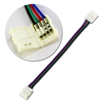 Гъвкав съединител / кабел с 2 конектора за RGB светодиодна лента SMD 5050