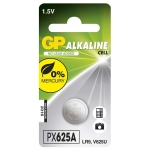 Бутонна алкална батерия GP LR9 625A 1.55V за глюкомери и дистанционни