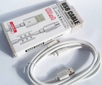 Кабел USB - micro USB 1.5m бял с ферит ALLin1