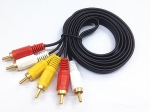 КАБЕЛ 3 мъжки чинча - 3 мъжки чинча 3RCA 1.8 м.