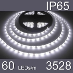 Студено бяла светодиодна лента, smd3528-60LED/m (4.8W/m) IP65