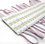 Светодиоден модул 3 LED smd5050, 0.7W, 12VDC студено бяла светлина
