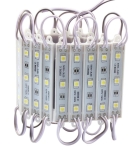 Светодиоден модул 3 LED smd5050, 0.65W, 12VDC червена светлина