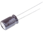 220uF 25V Кондензатор електролитен с нисък импеданс, THT, NICHICON UTT1E221MPD