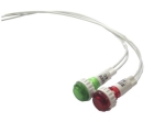Глим лампа червена ф10mm, 220V с проводници