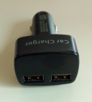 Автомобилно зарядно за телефони вх. 12-24VDC, изх.  5V 3.1A