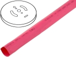 CB-HFT4.8-BL Термосвиваем шлаух 4.8mm червен