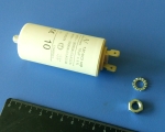 3D 10uF 470V работен кондензатор тип MKP с изводни пера