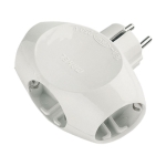 MAKEL 10015 Разклонител без кабел с щепсел 3 контакта, 16А, 250V, IP20, бял