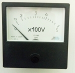 Волтметър Э8030 0-500VAC аналогов панелен 80x80mm