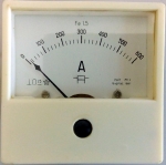 Амперметър 0-600A DC /М31 аналогов панелен 80x80mm