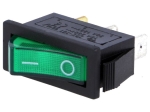 Ключ RSI1013C3GN SPST 250V/15A зелен