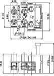 КЛЕМА DG801-02P-11-00A(H), гнездо предпазител 5х20 мм
