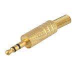 WTY0014 стерео мъжки жак 3.5mm, златист