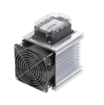 3-32VDC SSR 100A 480VAC ТРИФАЗНО Солид Стейт Реле + Радиатор и вентилатор