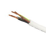 КАБЕЛ ШВПС-В 4Х2.50кв.мм. бял кръгъл / H05VV-F 4x2.5 0.3/0.5 kV