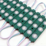 Светодиоден модул 3 LED smd5730, 0.5W, 12VDC зелена светлина
