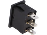 Ключ RSM1232C0BK SP3T (ON)-OFF-(ON) 3A/250VAC