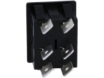 Ключ C1572ALMBB730W DP3T (ON)-OFF-(ON) 3A/250VAC 16A/250VAC, 20A/28VDC
