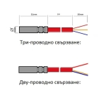 Pt100 ф6x50+2mSLкабел термо датчик сензор 250°С