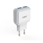Зарядно устройство EMY MY-220 5V/2.4A, Универсално, 2 x USB, без кабел