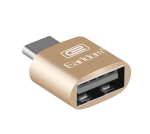 Преходник, Earldom, OT18, USB 3.0 F - Type-C, OTG, Златист