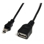 Кабел DeTech USB F - USB Mini, 1m
