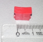 Копче червено 10x6x8mm