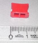Копче червено 10x6x8mm