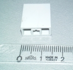 Копче за потенциометър плъзгач, черно 14x7mm h17x3mm