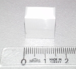 Копче за потенциометър плъзгач, бяло 14x7mm h17x3mm