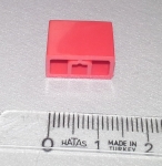 Копче за потенциометър плъзгач, червено 14x7mm h17x3mm