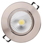 HL699LE ДИОДНА ЛУНА 5W COB LED 2700K 335Lm КРЪГЛА 220-240V МАТ ХРОМ