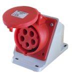 Контакт наклонен за монтаж на стена IP44 380V 3P+T+N 16A-6h