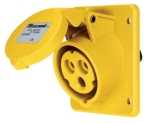 Контакт за панелен монтаж IP44/IP54 110/130V 2P+T 16A-4h