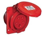 Контакт за панелен монтаж IP44/IP54 380/415V 3P+N+T 32A-6h