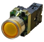 XB2-BW3561 Светещ бутон жълт 220V, без задържане