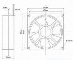ВЕНТИЛАТОР AC 220V 80x80x42mm ВВФ-71М