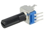 R9011-1-500K Потенциометър аксиален, еднооборотен, 500kohm, 125mW, ±20%, THT, 6mm
