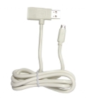 Кабел от Micro USB към USB AM/USB AF, 2 в 1, Бял, 1m