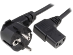 Захранващ кабел за компютър ъглов 16A/250V 3x1кв.мм. 3м.