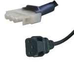 Захранващ кабел 1.4м. 3Х0.75кв.мм. IEC C13 женски прав - 3pin Molex