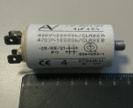 2D 4uF 470V работен кондензатор тип MKP с изводни пера