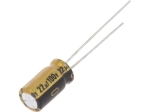 22uF 100V 6.3x11mm Кондензатор електролитен THT NICHICON UFW2A220MED