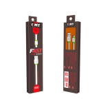 Кабел USB - micro USB, плосък 1m EMY MY-445