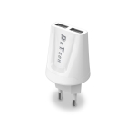 Мрежово зарядно устройство, DeTech, DE-01i, 5V/2.1A, 220V,1 x USB, С Lightning кабел, 1.0m, Бяло
