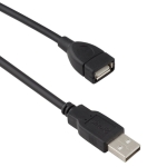 Кабел DeTech USB F - USB M удължител, 5m, HQ
