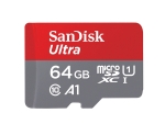 Карта памет SANDISK Ultra micro SDXC 64GB UHS-I, A1, SD Адаптер, Class 10,100Mb/s