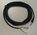 Кабел 2м мъжки моно жак 3.5mm / 2 кабелни обувки
